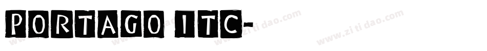 Portago ITC字体转换